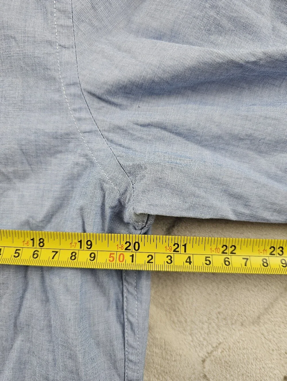 J.Crew Slim Untucked Flex Washed Button Up Shirt Mens Medium Solid Blue